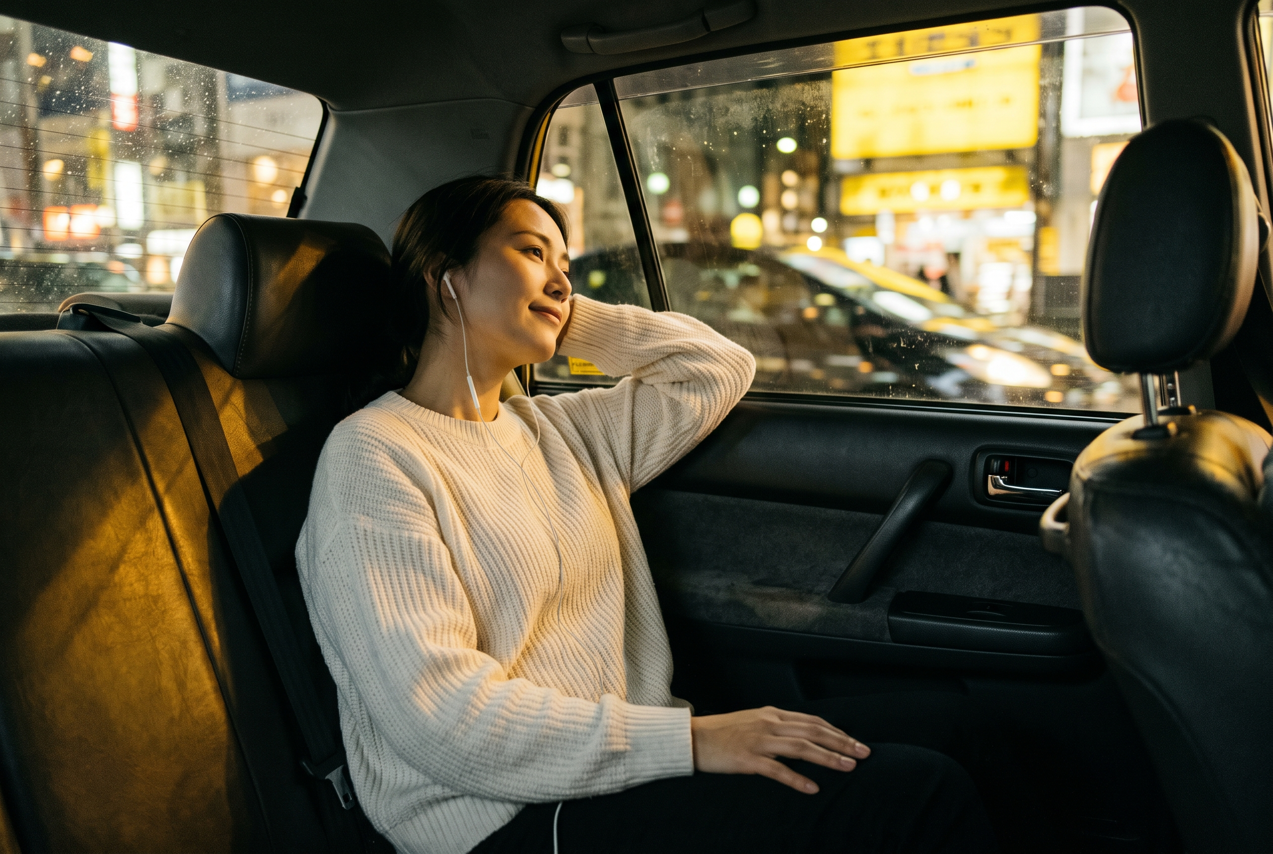 Taxi Al Paso on a California street